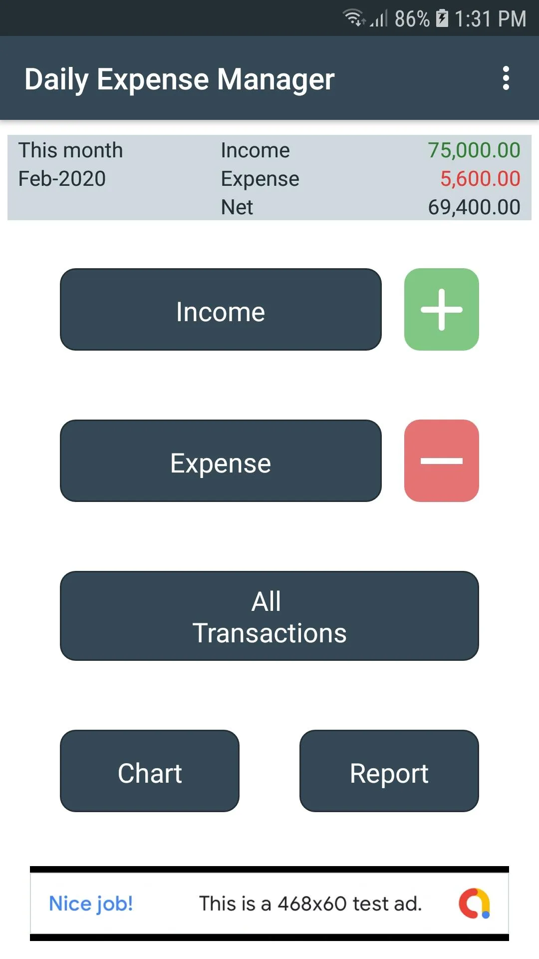 Daily Expense Manager | Indus Appstore | Screenshot