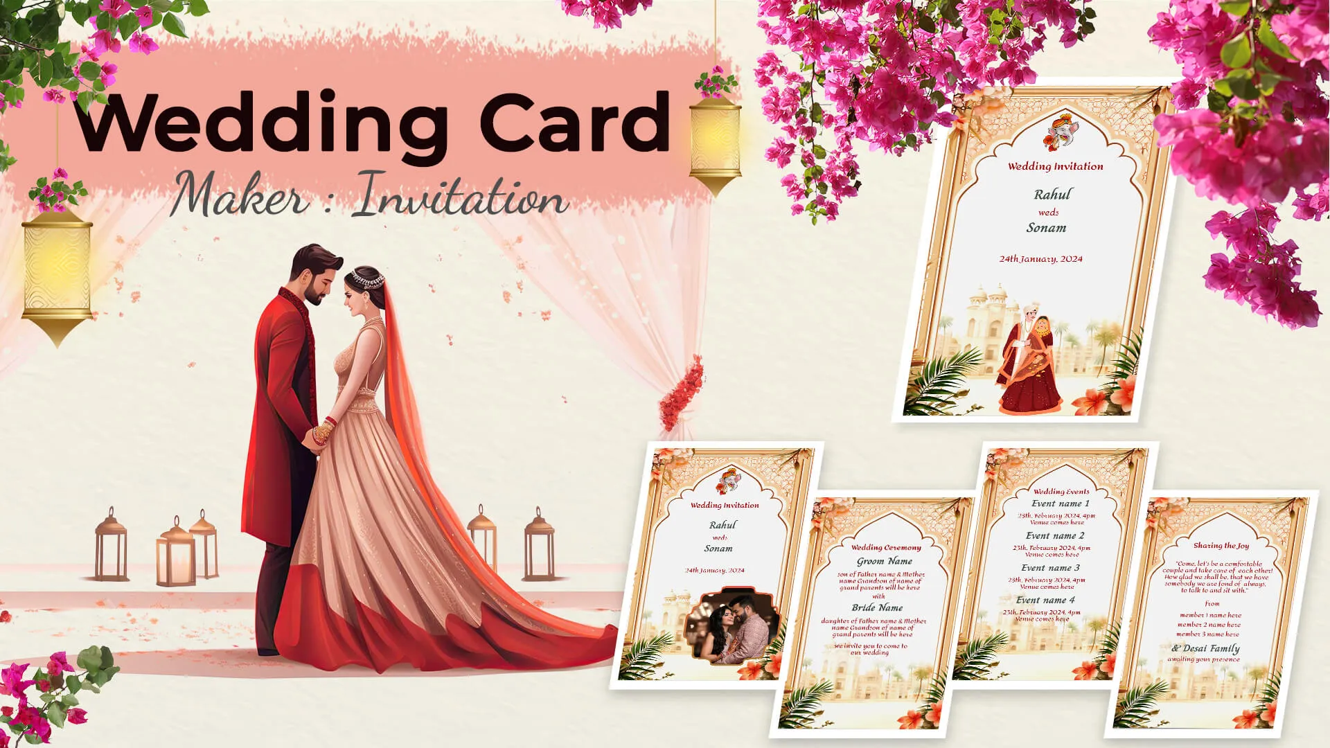 Wedding Card Maker: Invitation | Indus Appstore | Screenshot