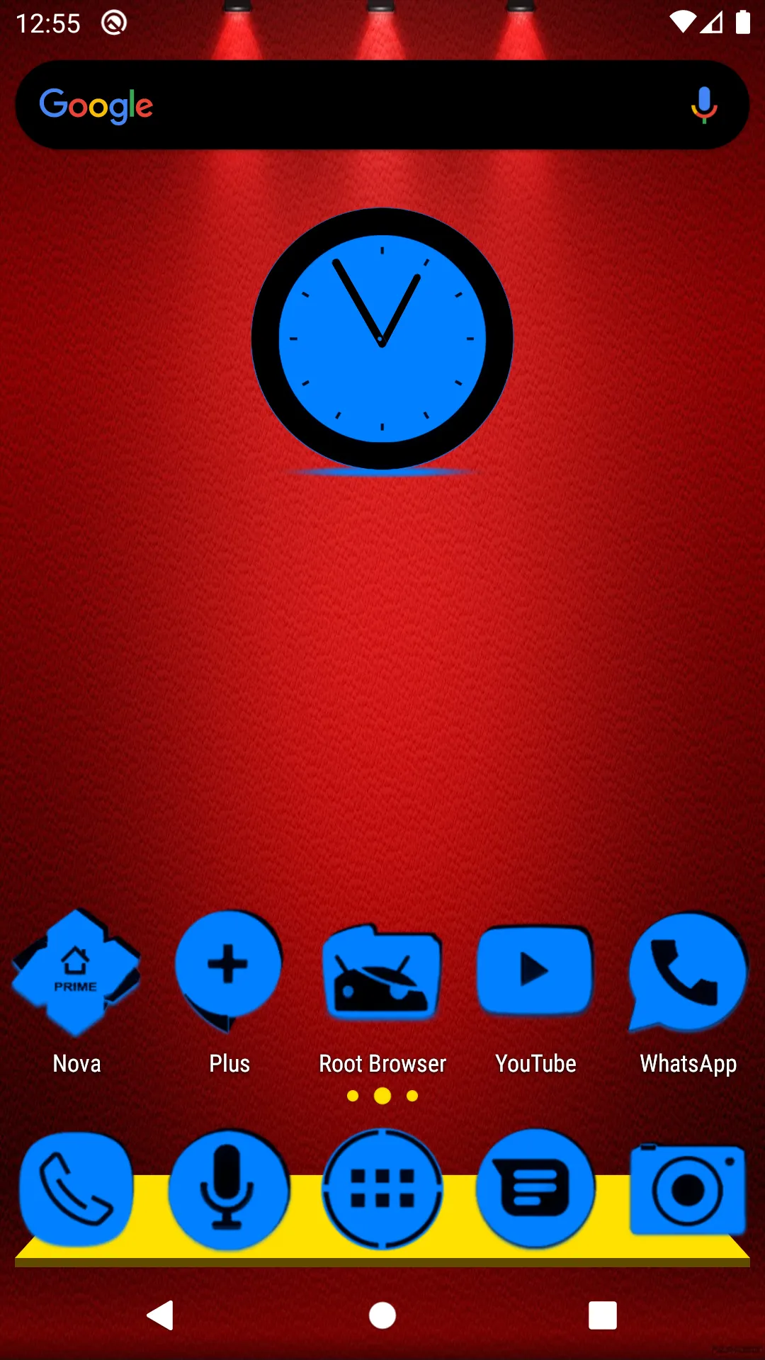 Blue and Black Icon Pack | Indus Appstore | Screenshot