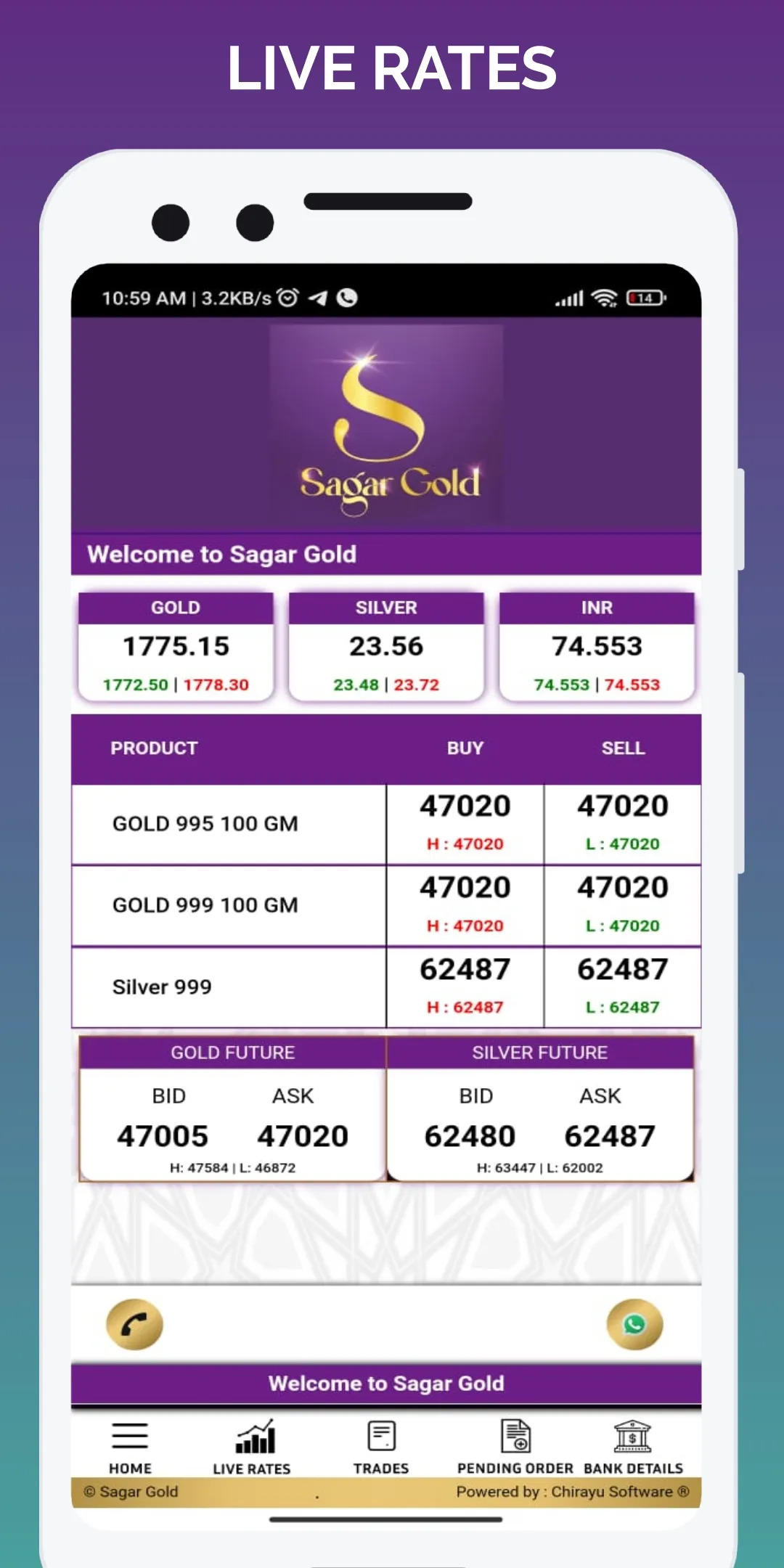 Sagar Gold | Indus Appstore | Screenshot