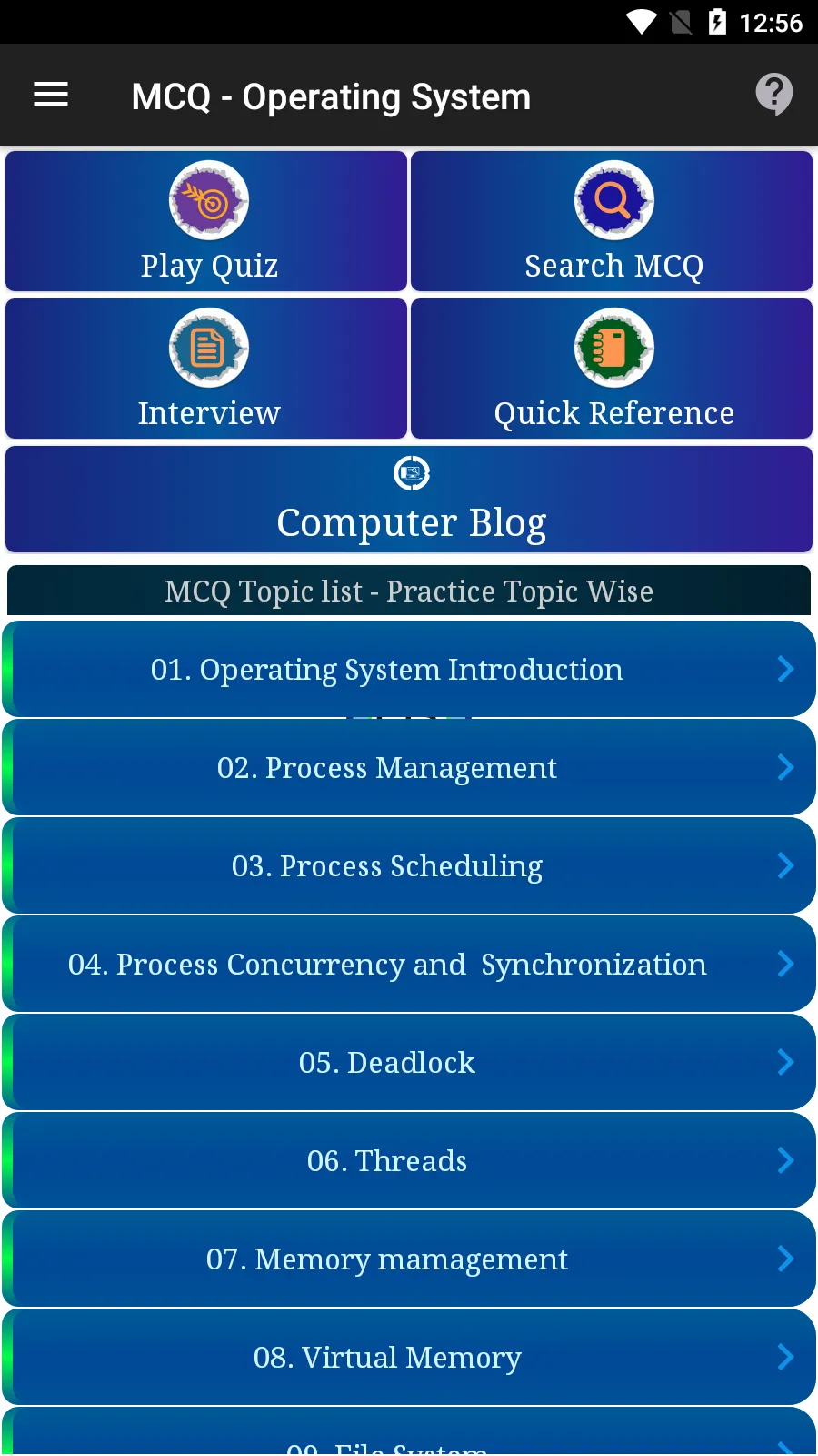 Operating System MCQ and More | Indus Appstore | Screenshot