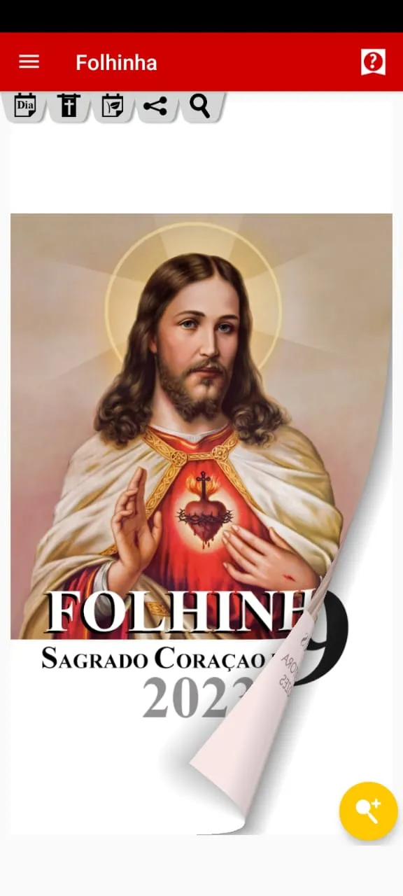 Folhinha Sagrado Coração Jesus | Indus Appstore | Screenshot