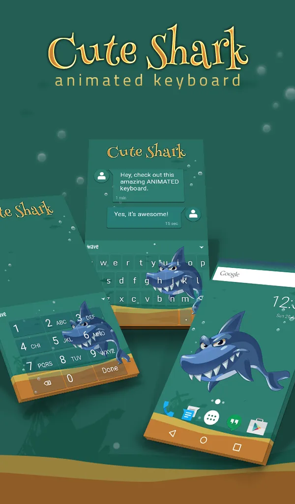 Cute Shark Wallpaper Theme | Indus Appstore | Screenshot