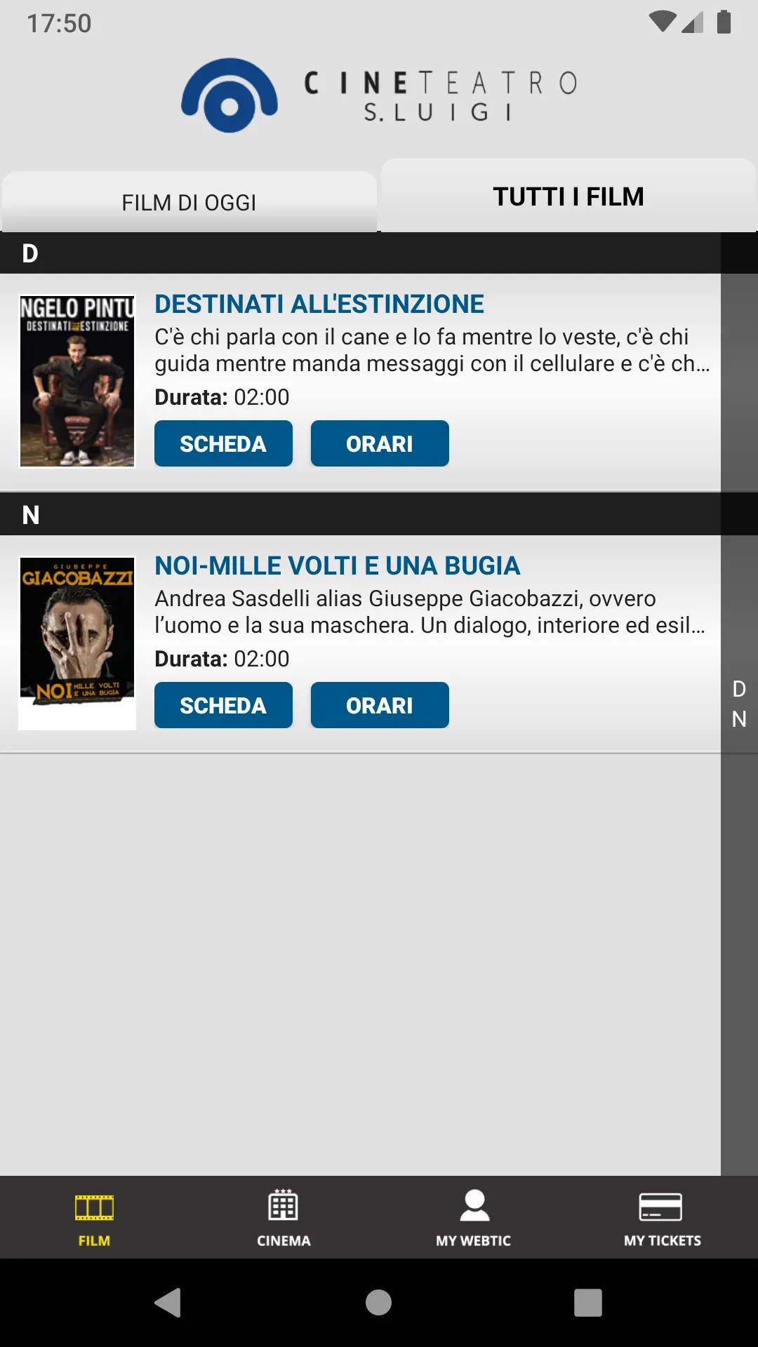 Webtic San Luigi Cineteatro | Indus Appstore | Screenshot