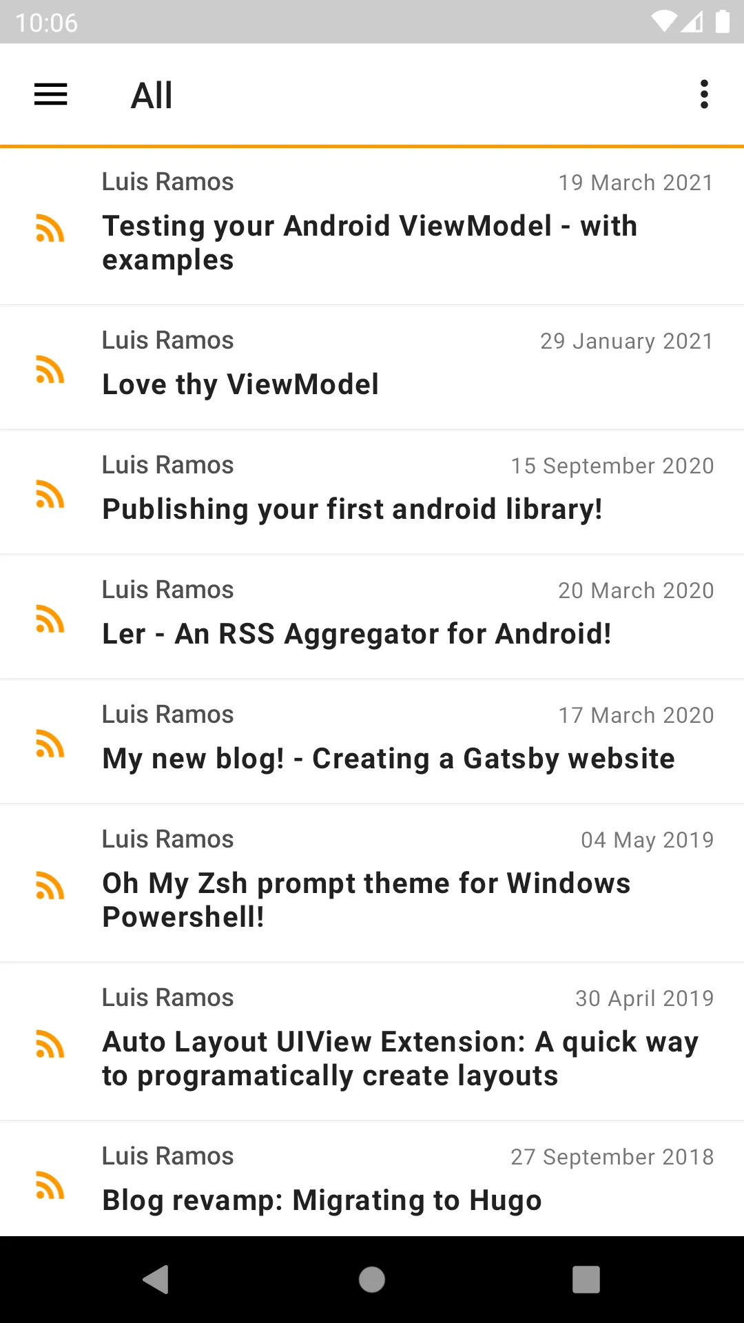 Ler - RSS Aggregator | Indus Appstore | Screenshot