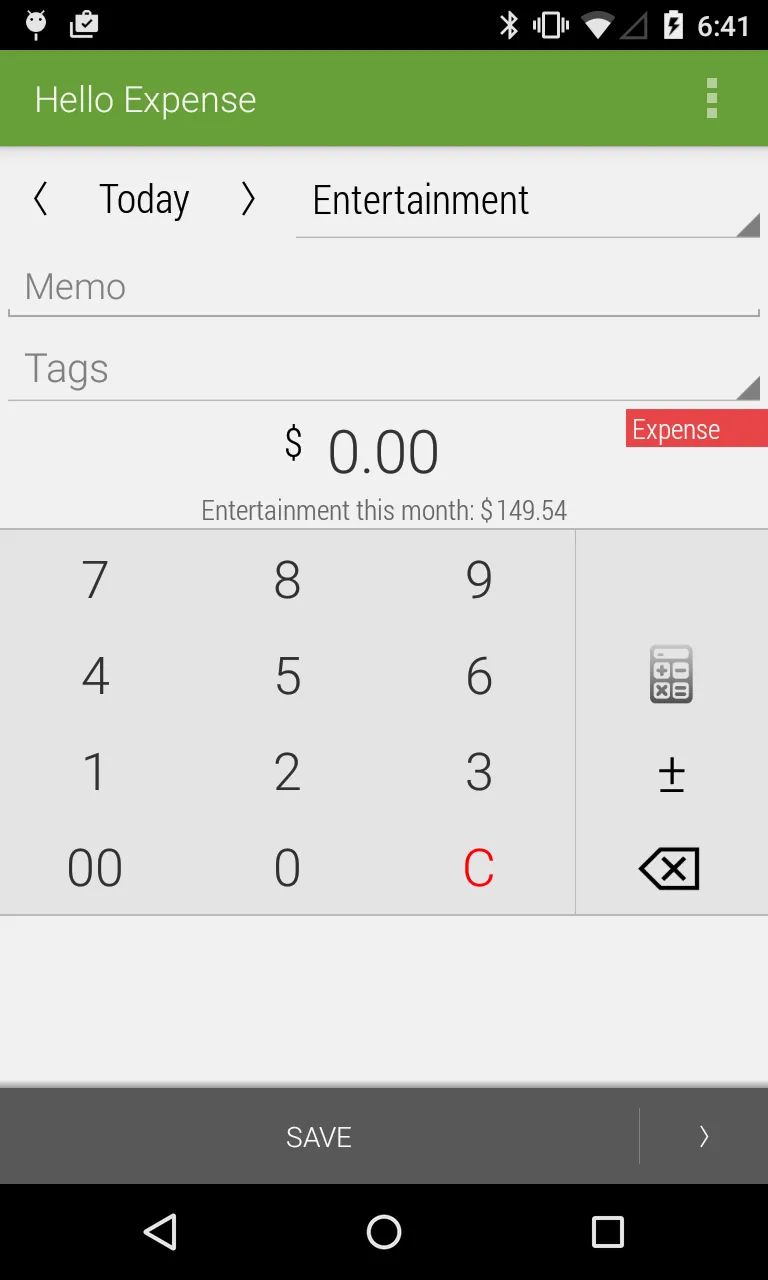 Hello Expense | Indus Appstore | Screenshot