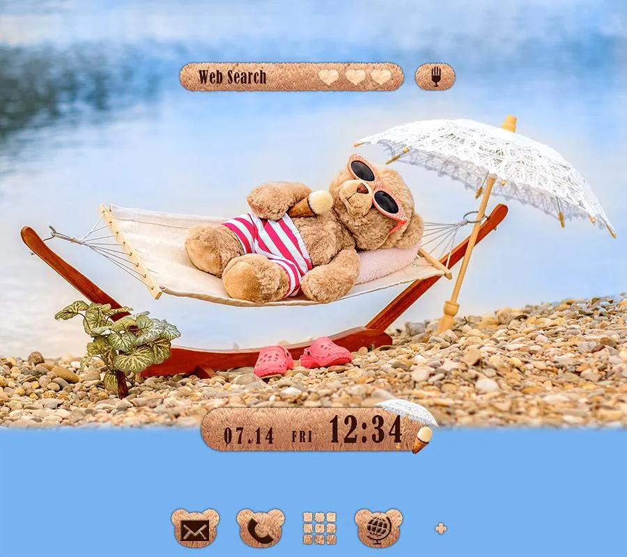 Teddy Bear Summer Theme | Indus Appstore | Screenshot