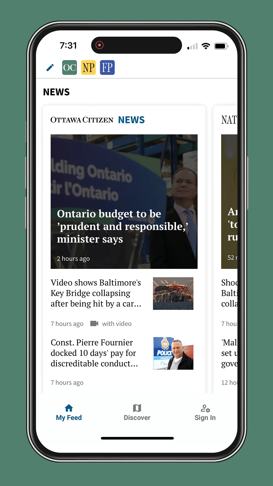 Ottawa Citizen | Indus Appstore | Screenshot