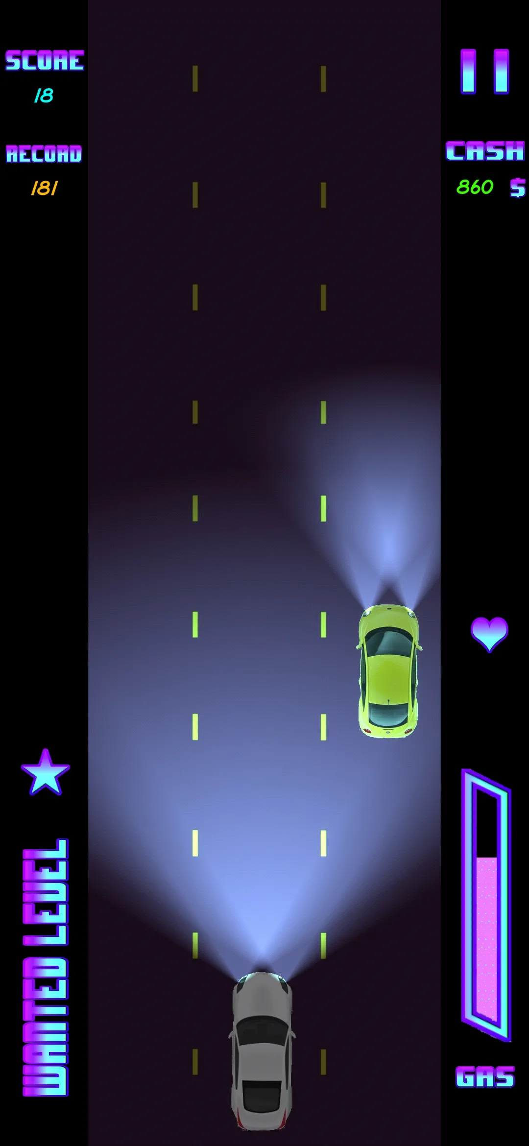 Neon Pursuit | Indus Appstore | Screenshot