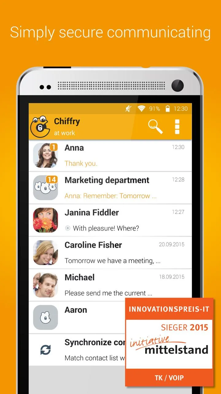 Chiffry Secure Messenger | Indus Appstore | Screenshot