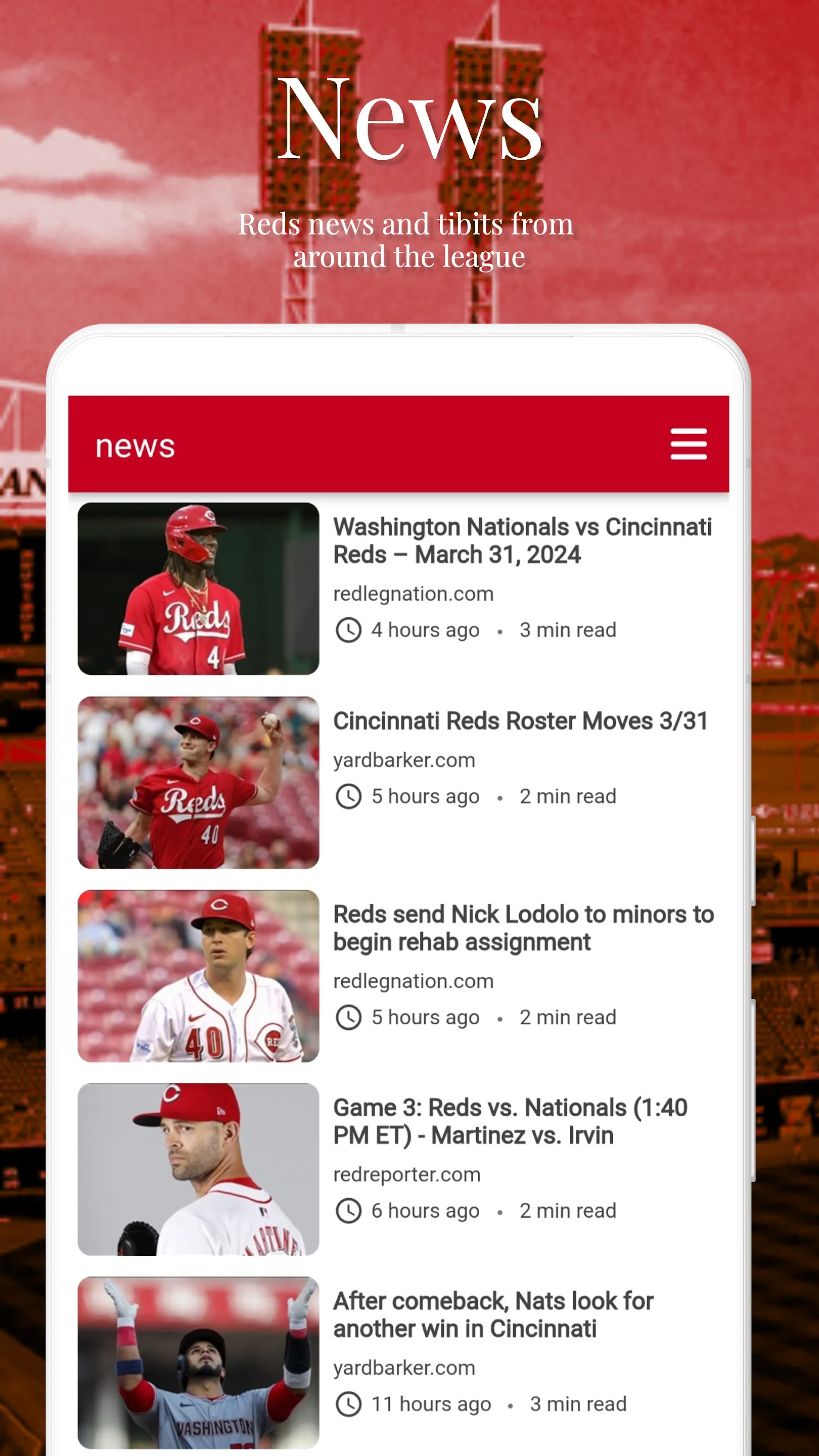 Cincinnati Baseball | Indus Appstore | Screenshot