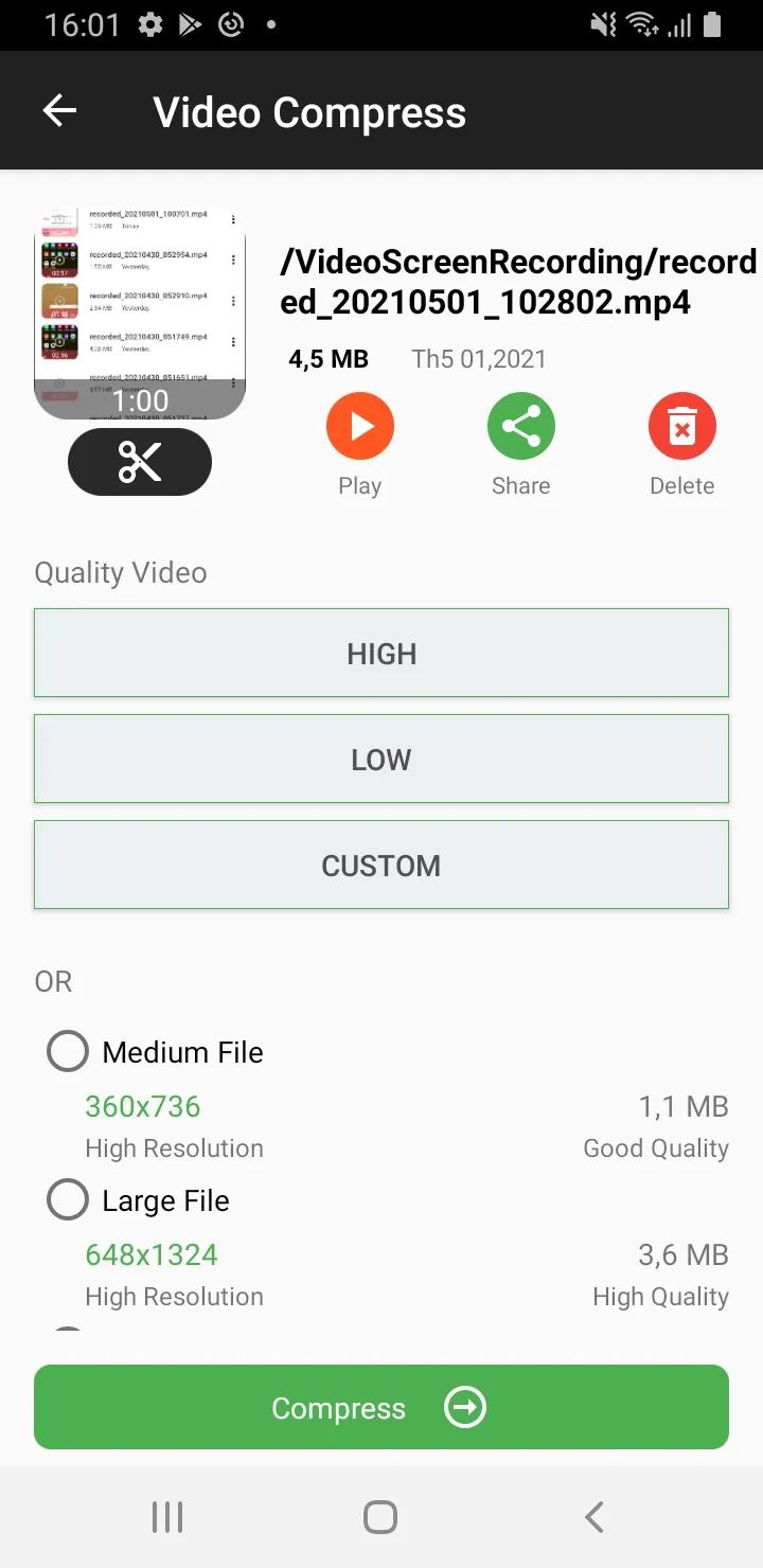 MP4 Video Compressor & Image | Indus Appstore | Screenshot