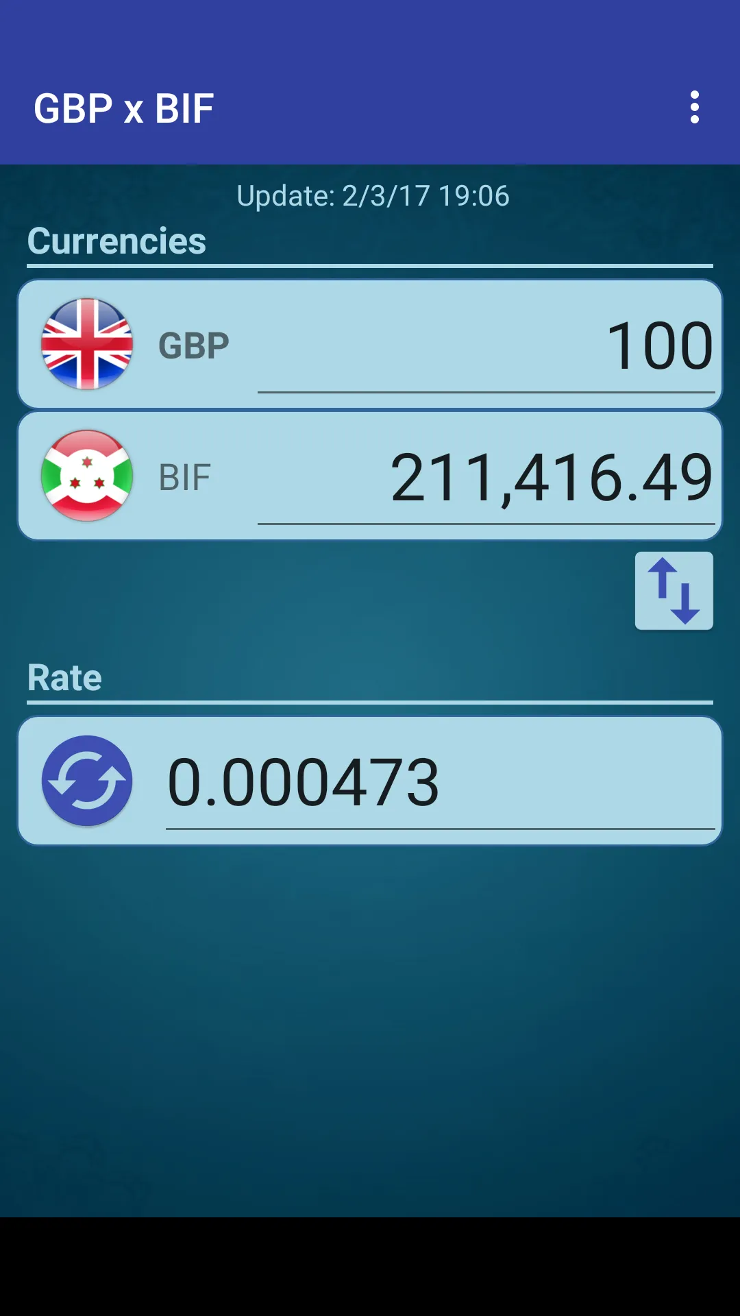 Pound GBP x Burundian Franc | Indus Appstore | Screenshot