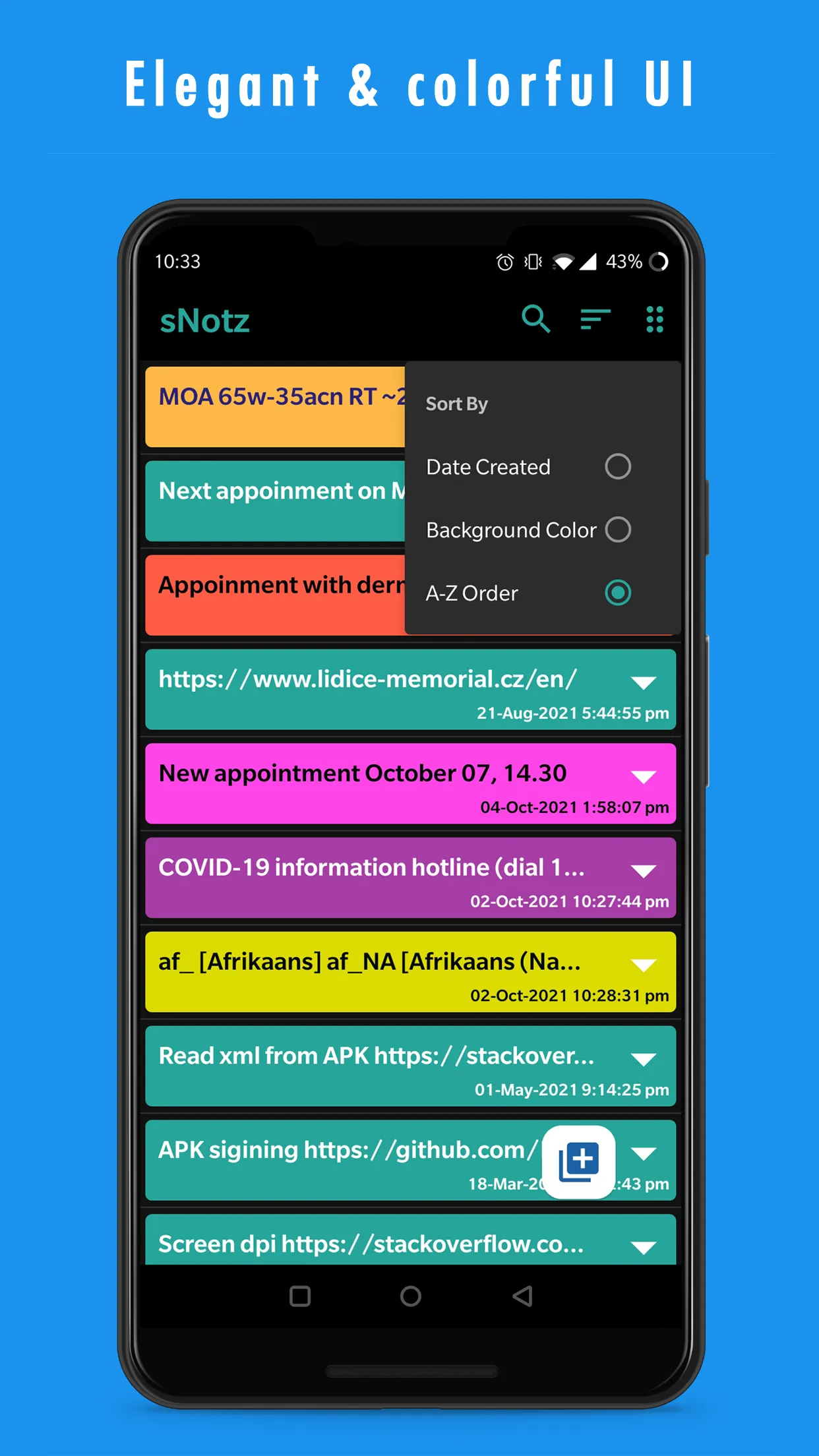 sNotz: Notes & Checklists | Indus Appstore | Screenshot