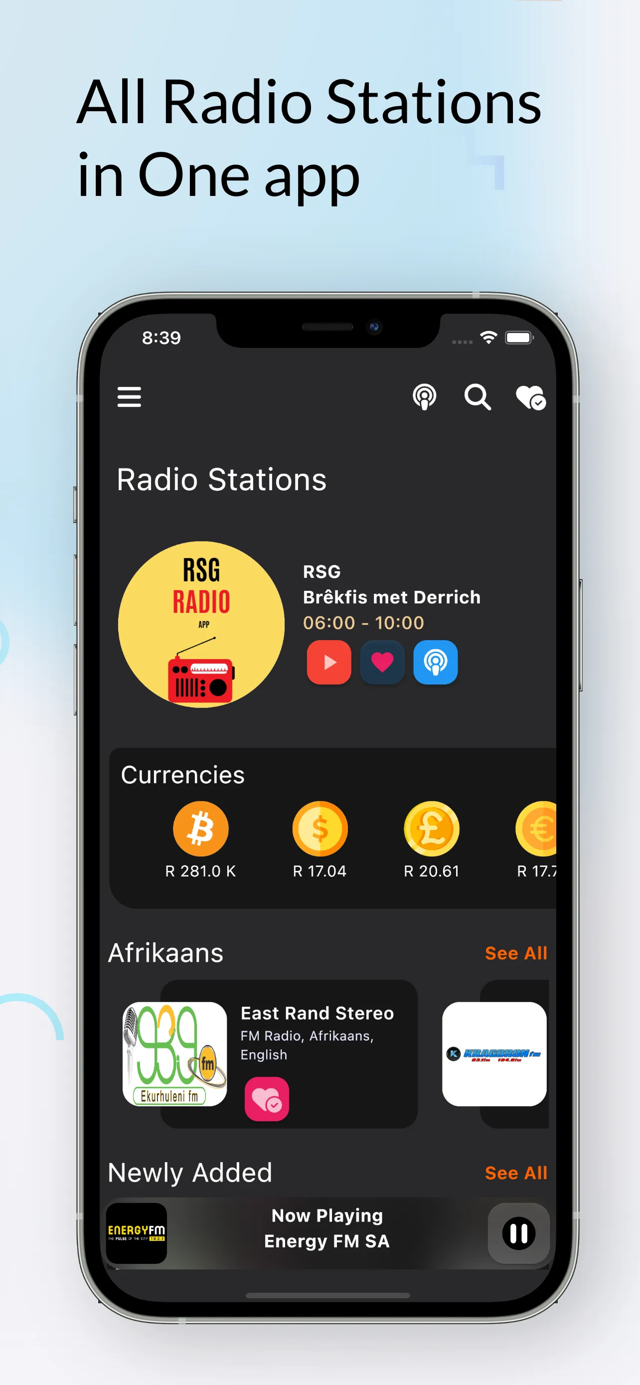 RSG-Afrikaans Radio Stations | Indus Appstore | Screenshot