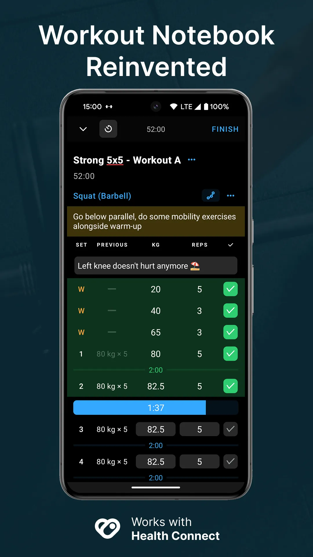 Strong Workout Tracker Gym Log | Indus Appstore | Screenshot