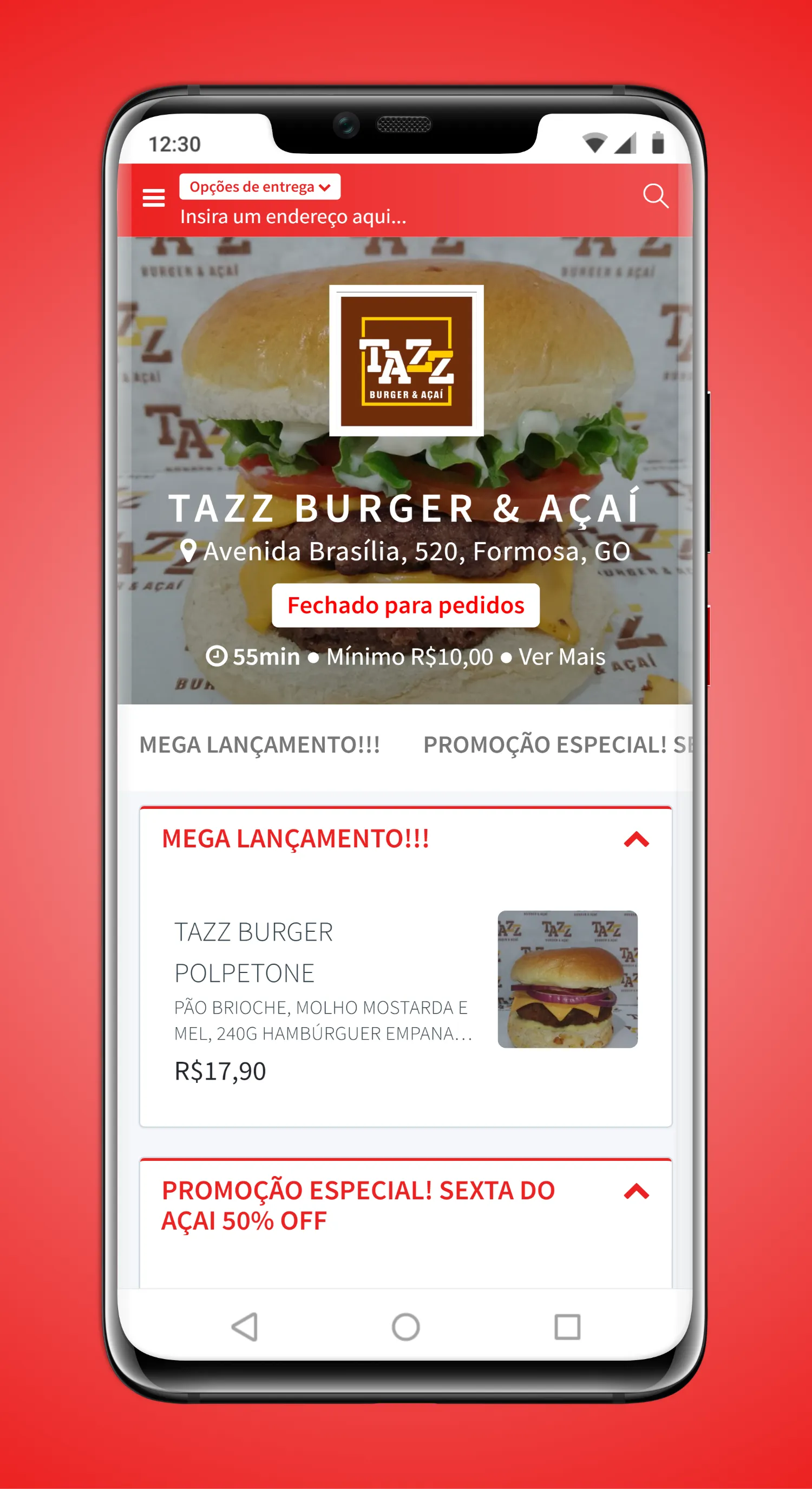 Tazz Burger & Açaí | Indus Appstore | Screenshot