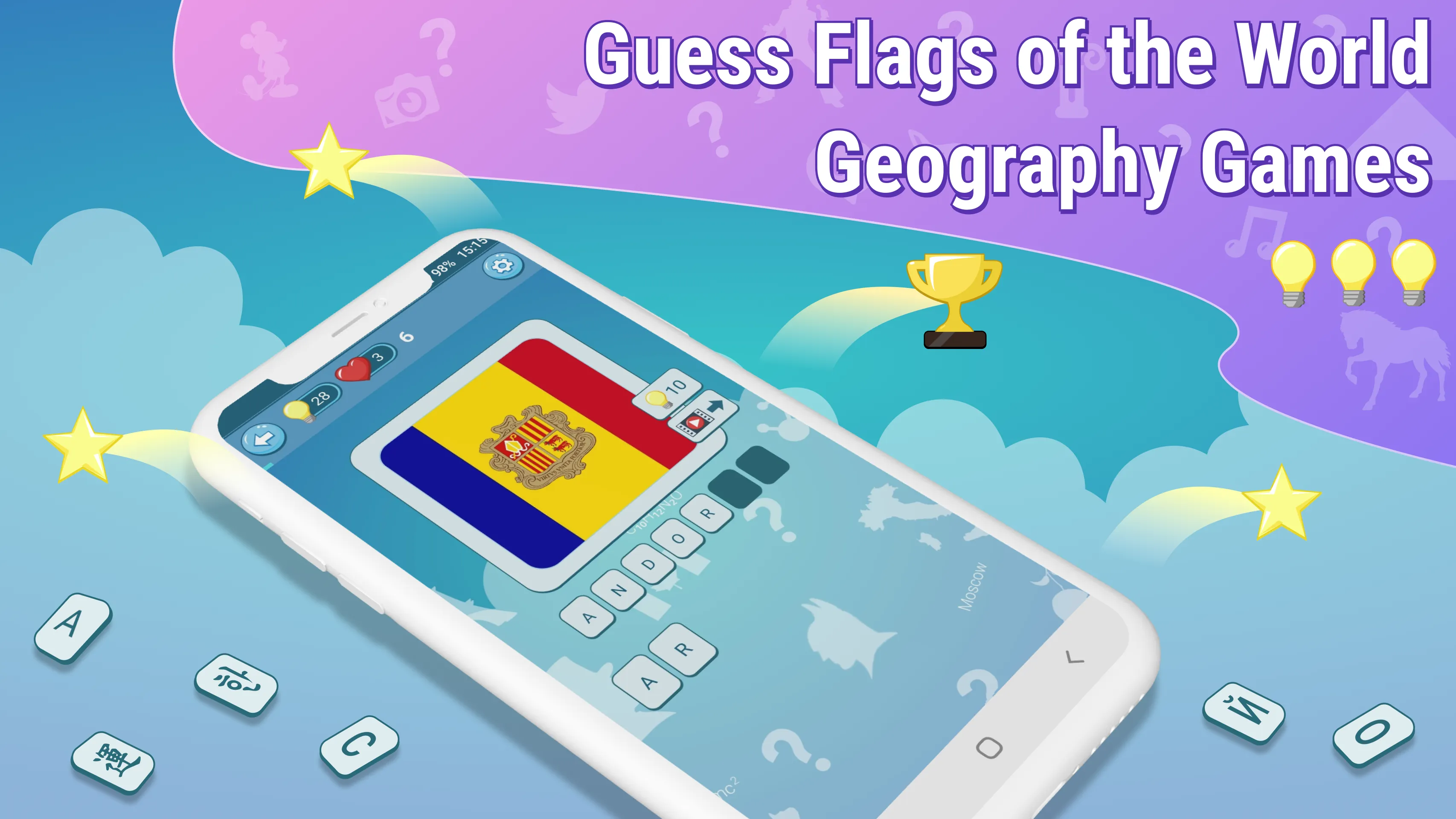 Flags the World Countries Quiz | Indus Appstore | Screenshot