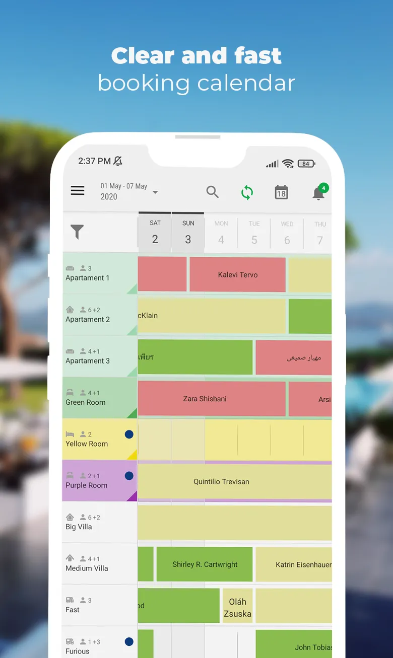 BedBooking Booking Calendar | Indus Appstore | Screenshot