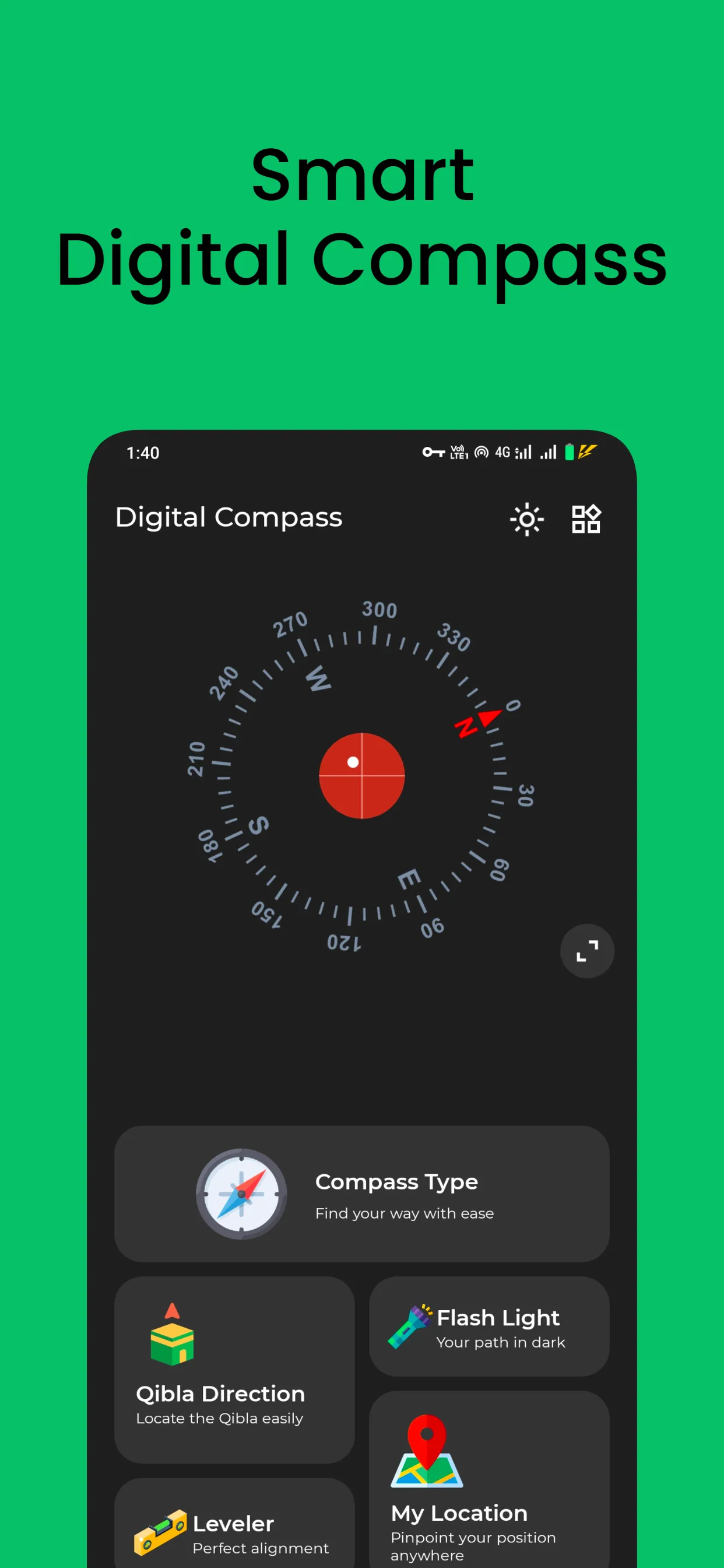 Digital Compass App - Accurate | Indus Appstore | Screenshot