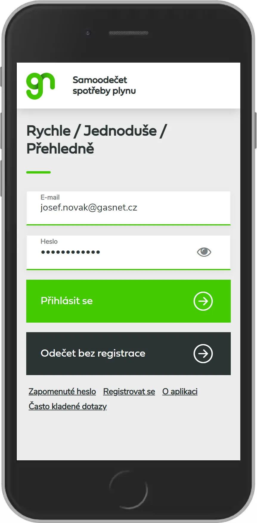 Samoodečet spotřeby plynu | Indus Appstore | Screenshot