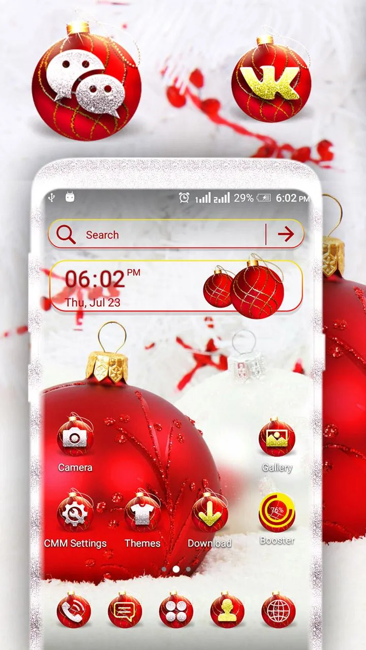 Decoration Ball Launcher Theme | Indus Appstore | Screenshot