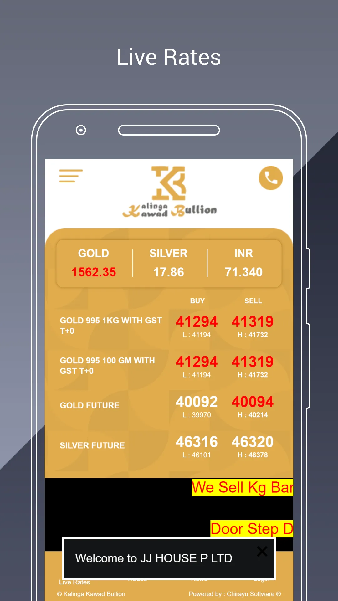 Kalinga Kawad Bullion | Indus Appstore | Screenshot