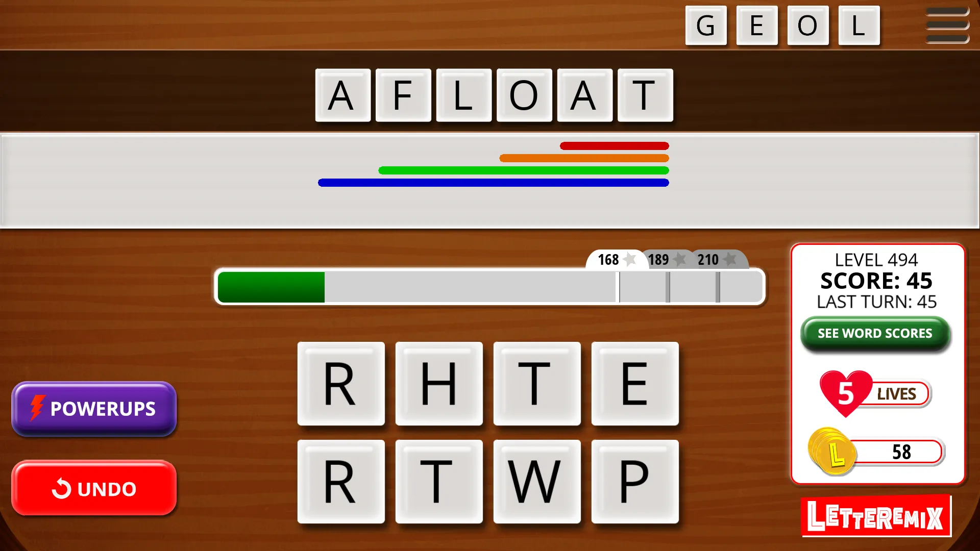 Letteremix, the Word Game | Indus Appstore | Screenshot