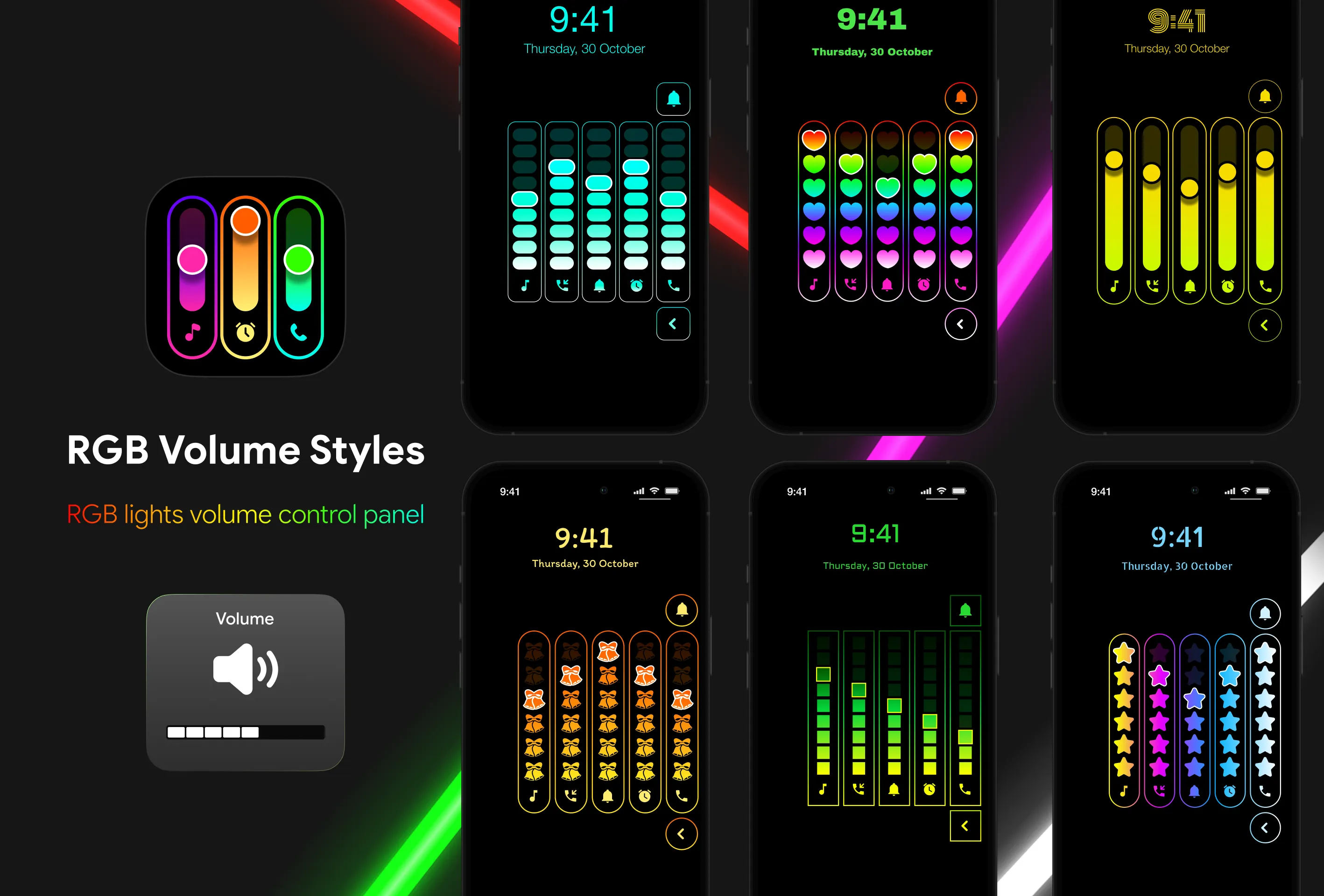 Neon LED Volume - Volume Style | Indus Appstore | Screenshot