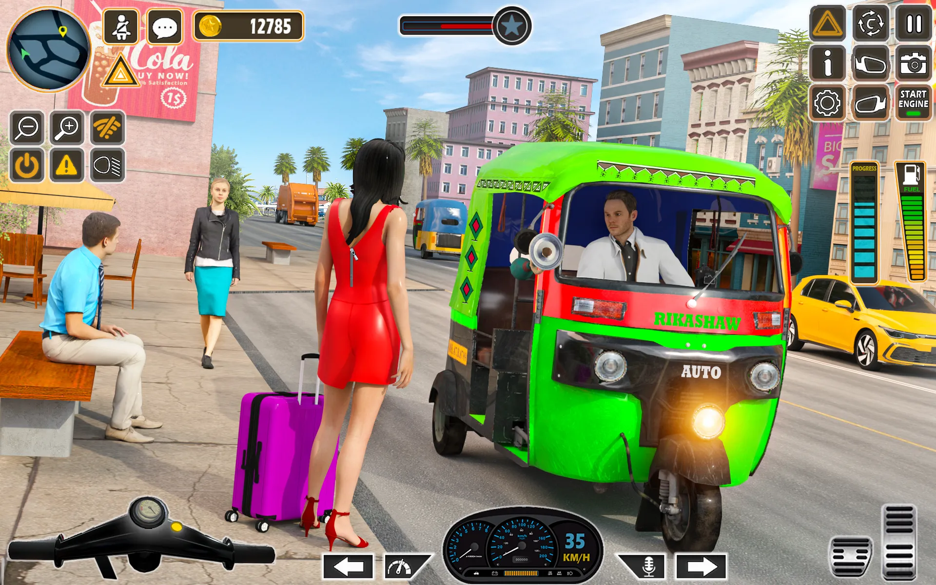 Modern Rickshaw Driver Game 3D | Indus Appstore | Screenshot