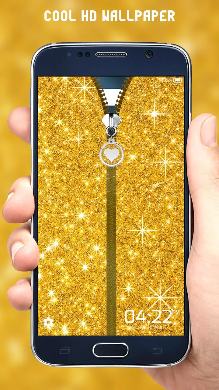 Glitter Zipper Lock Screen | Indus Appstore | Screenshot