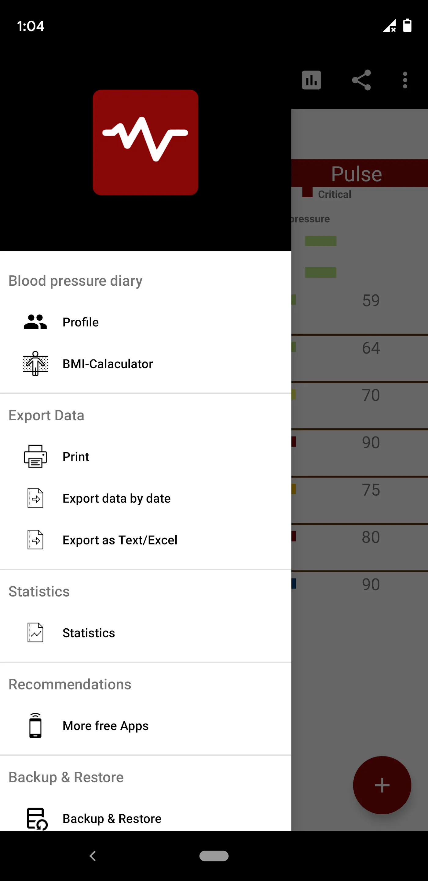 Blood pressure Diary App | Indus Appstore | Screenshot