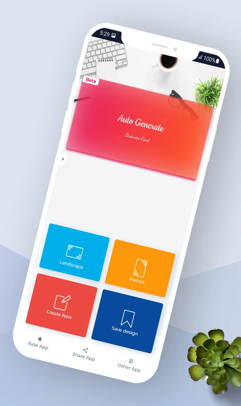 Business card maker - digital | Indus Appstore | Screenshot