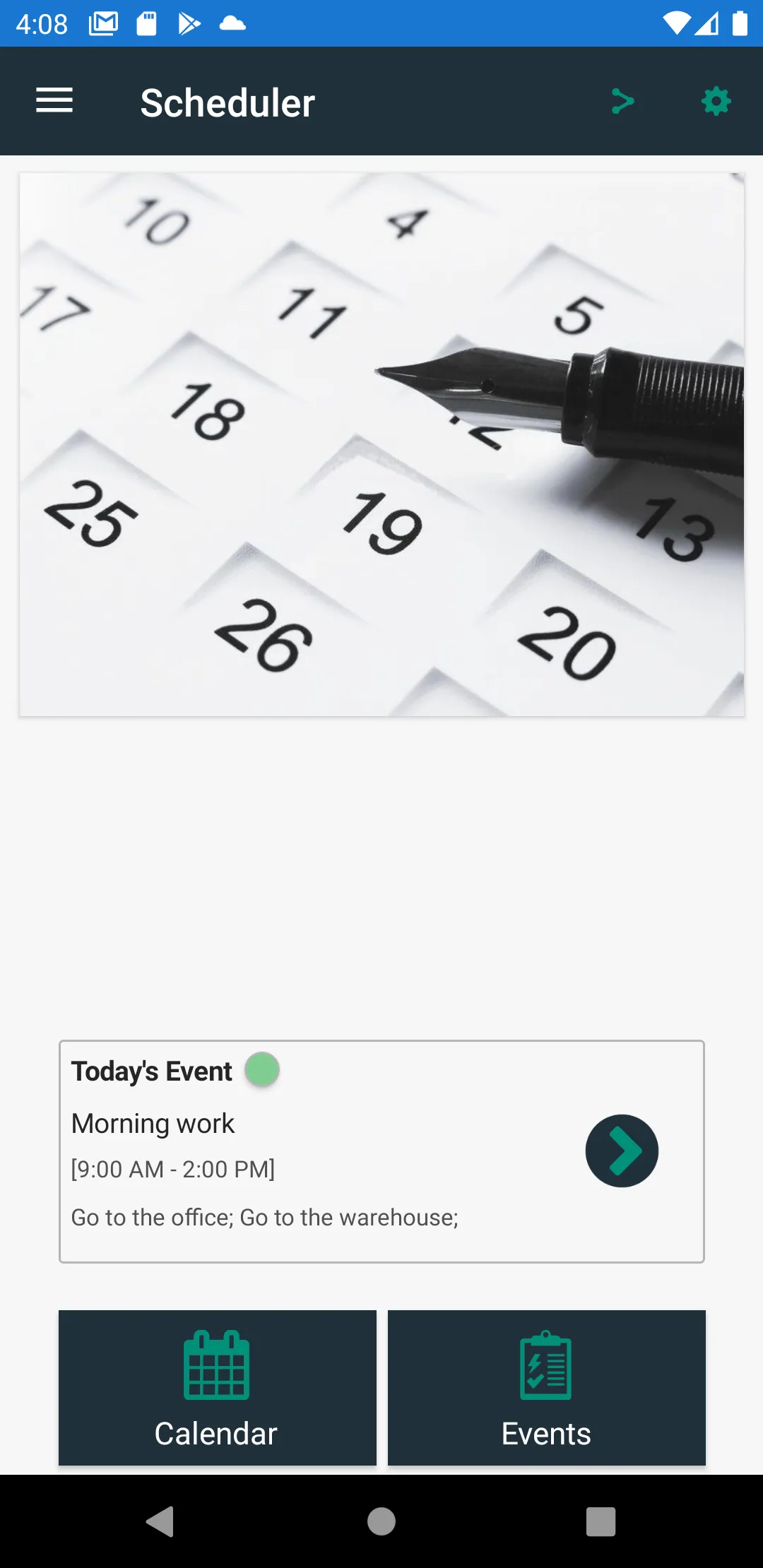 Schedule planner: calendar | Indus Appstore | Screenshot