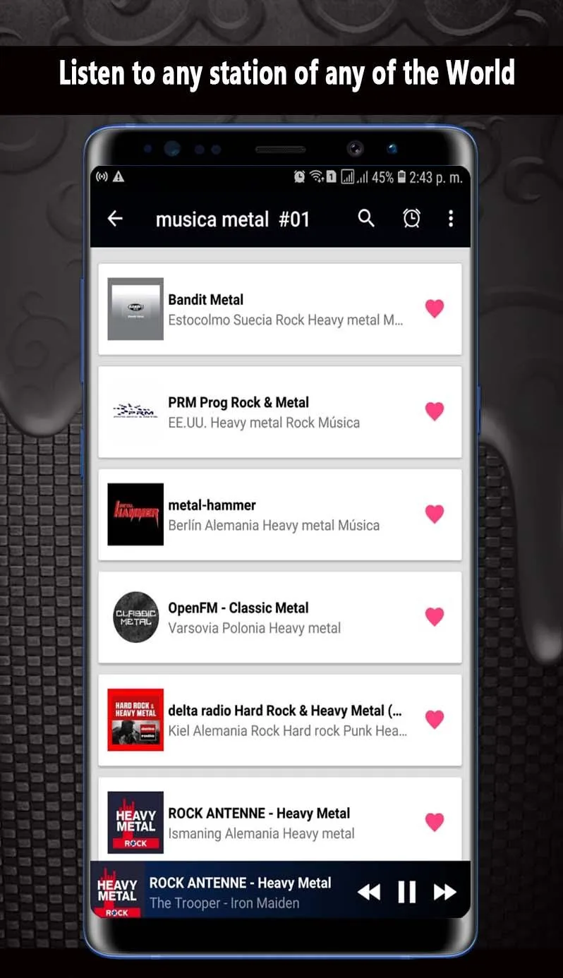 Musica Metal | Indus Appstore | Screenshot