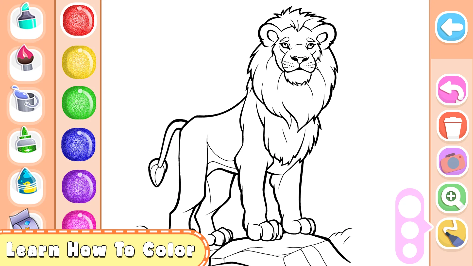 Animals Coloring Book Glitter | Indus Appstore | Screenshot