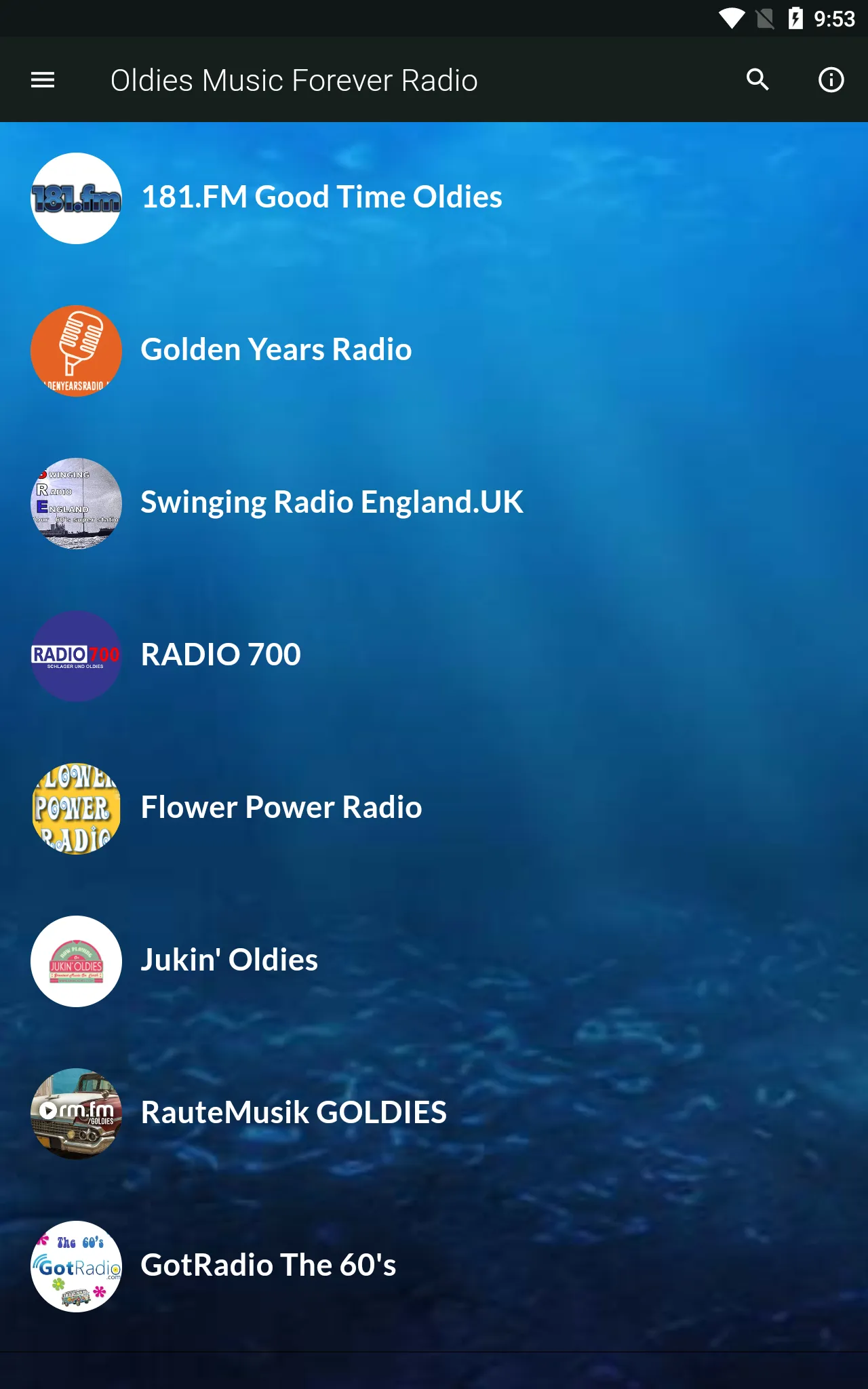 Oldies Music Radio | Indus Appstore | Screenshot