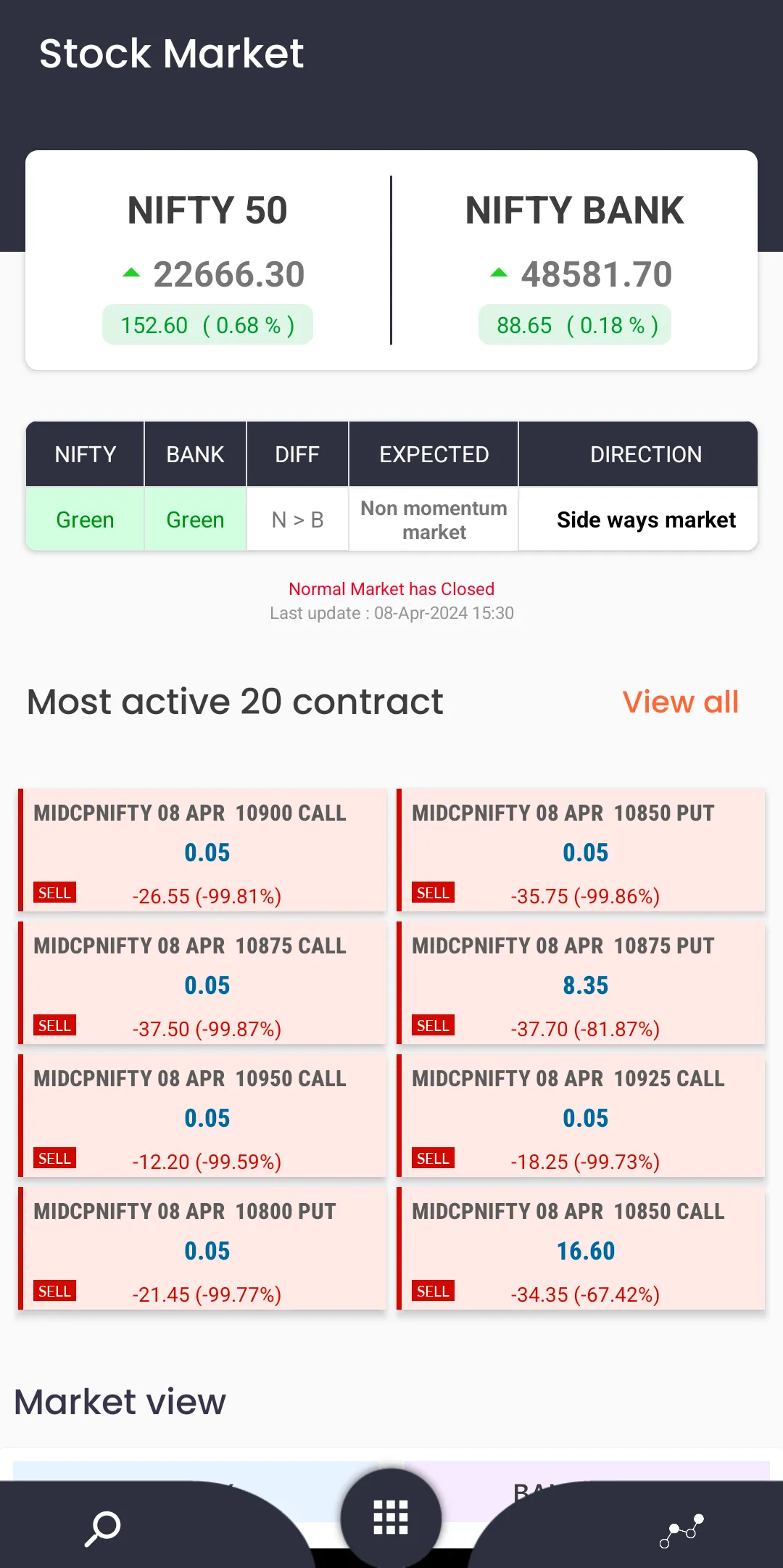 OCA-OPTION Chain Analysis | Indus Appstore | Screenshot