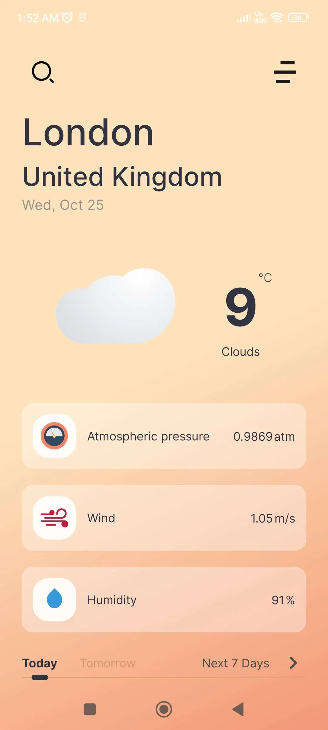 Weathernaut - Music by Weather | Indus Appstore | Screenshot