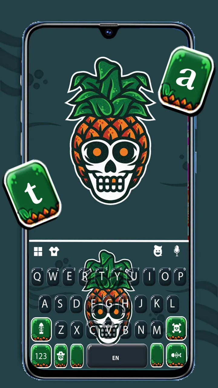 Fun Pineapple Skull Keyboard B | Indus Appstore | Screenshot