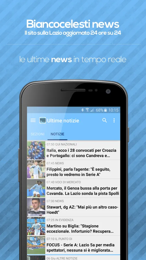 Biancocelesti News - Lazio | Indus Appstore | Screenshot