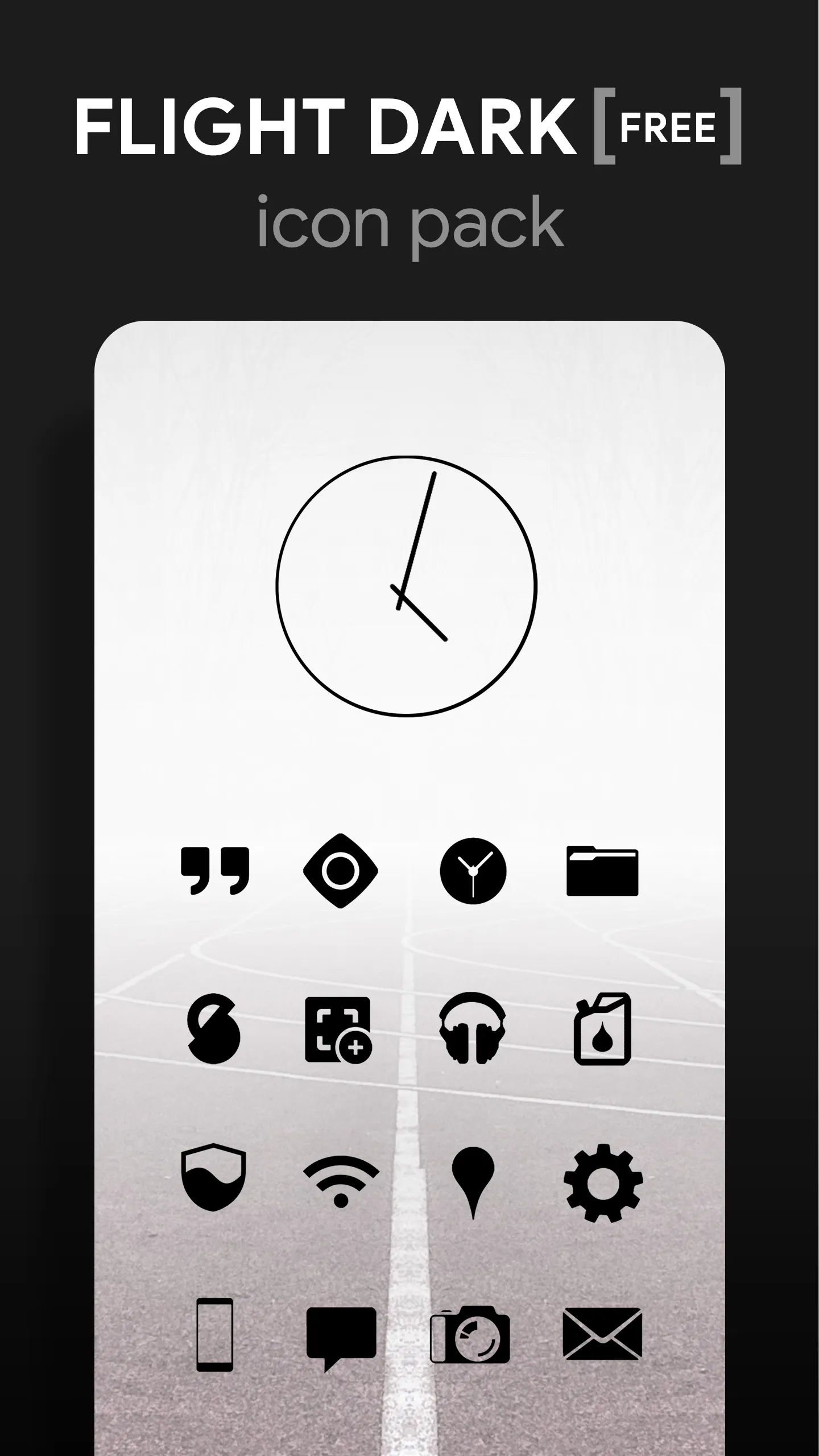 Flight Dark - Icon Pack | Indus Appstore | Screenshot