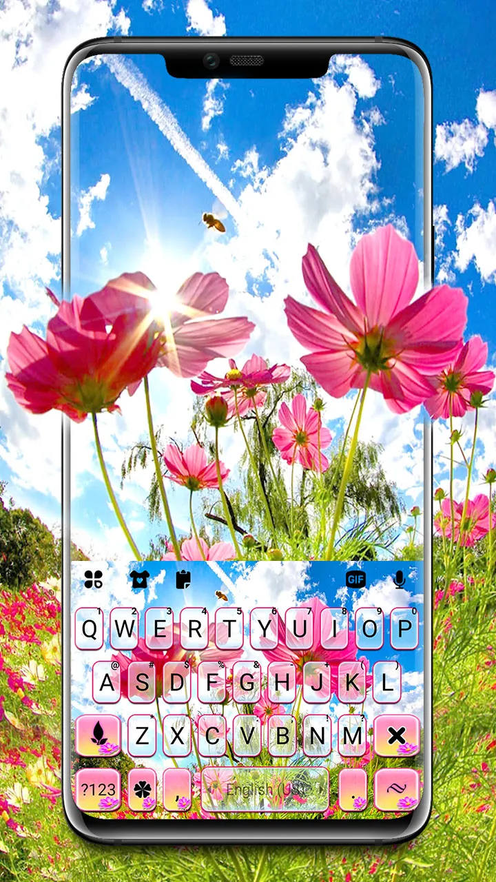 Sunny Flowers Keyboard Backgro | Indus Appstore | Screenshot