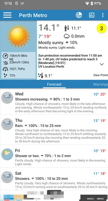 Au Weather | Indus Appstore | Screenshot