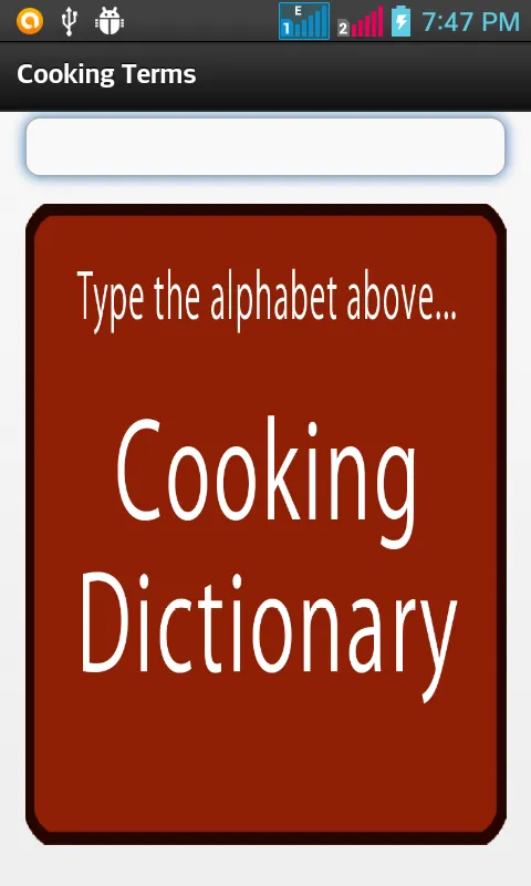 Cooking Dictionary | Indus Appstore | Screenshot