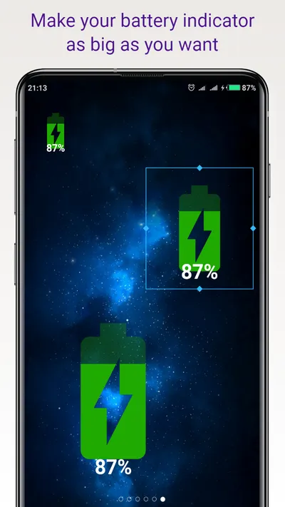 Simple Big Battery Widget | Indus Appstore | Screenshot