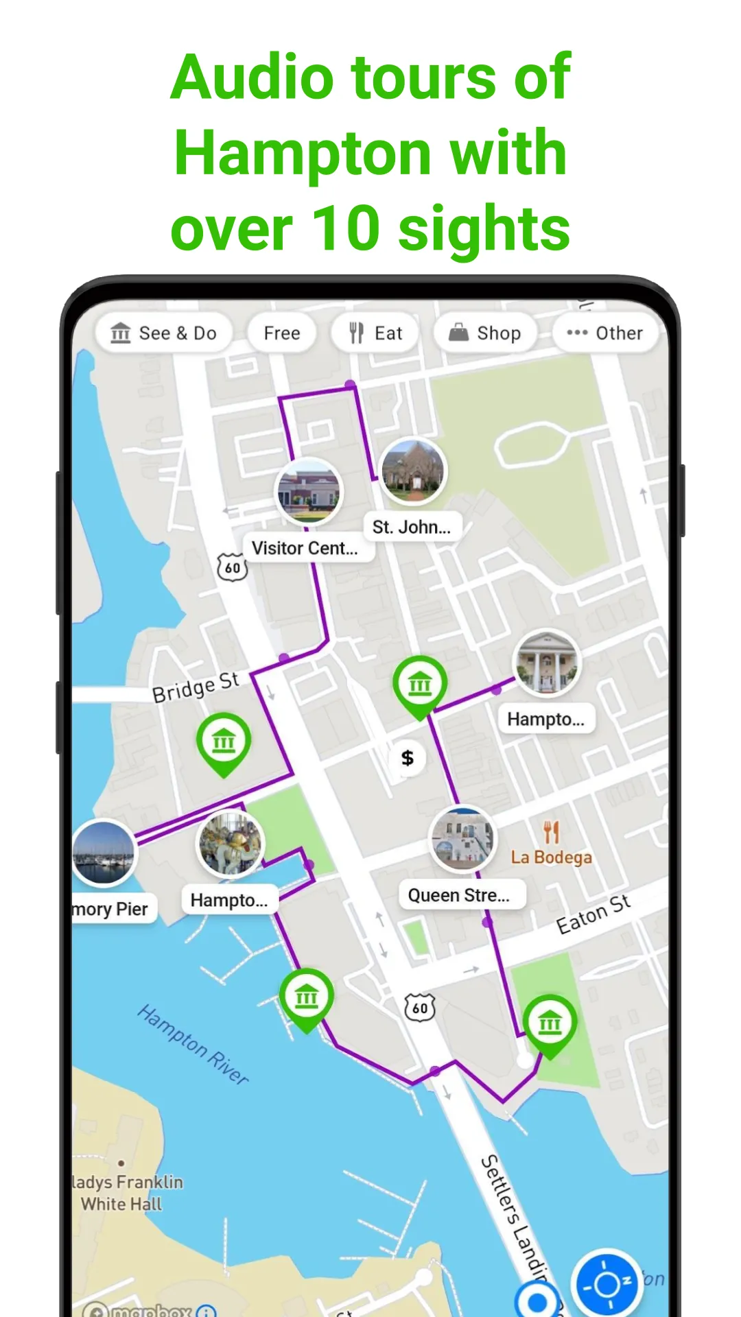 Hampton Tour Guide:SmartGuide | Indus Appstore | Screenshot