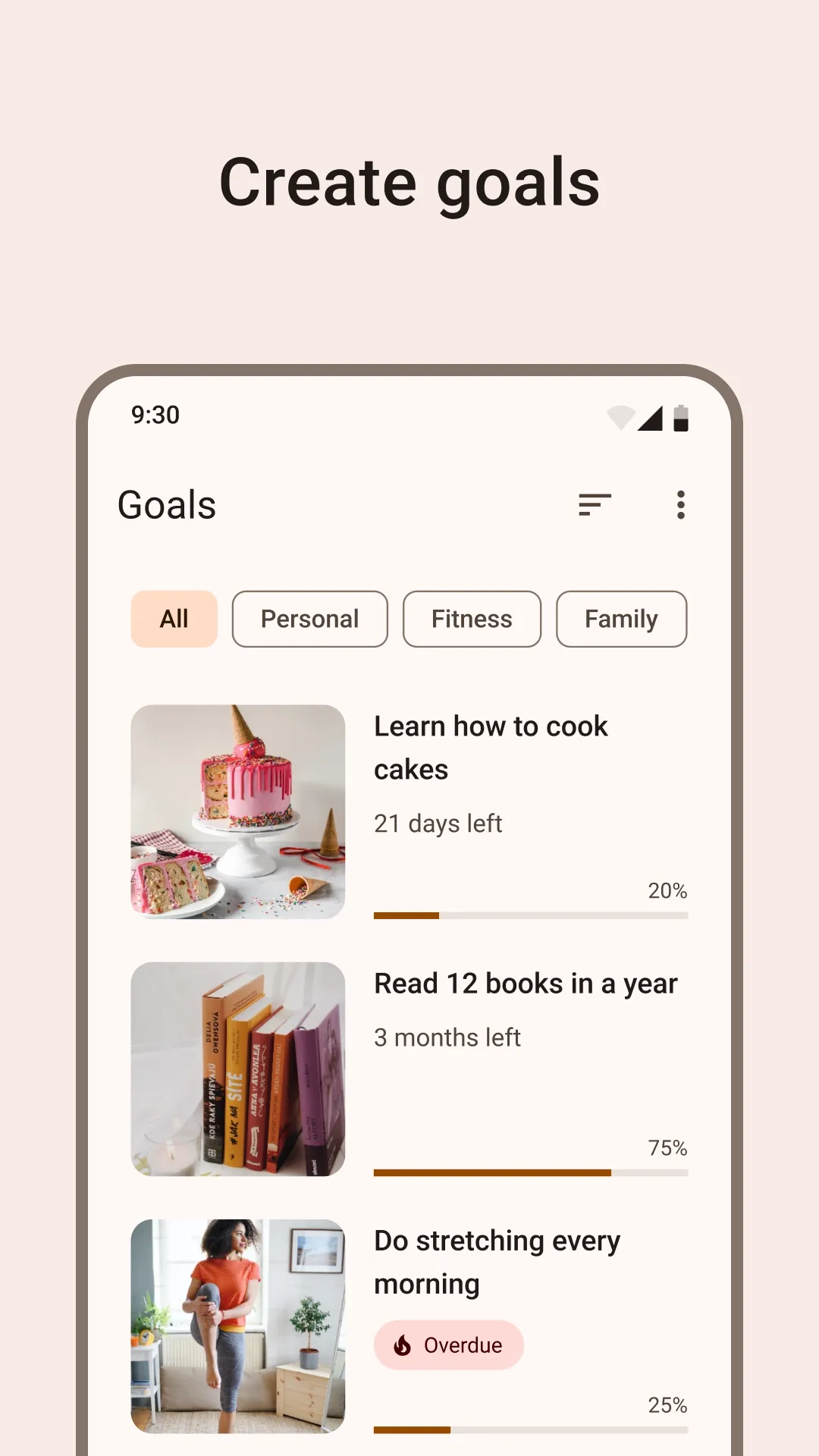 Goals planner | Indus Appstore | Screenshot