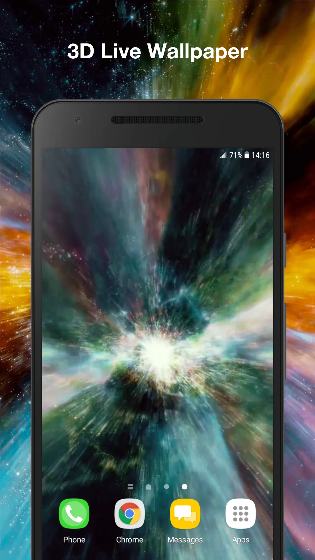 Galaxy Space Live Wallpaper | Indus Appstore | Screenshot