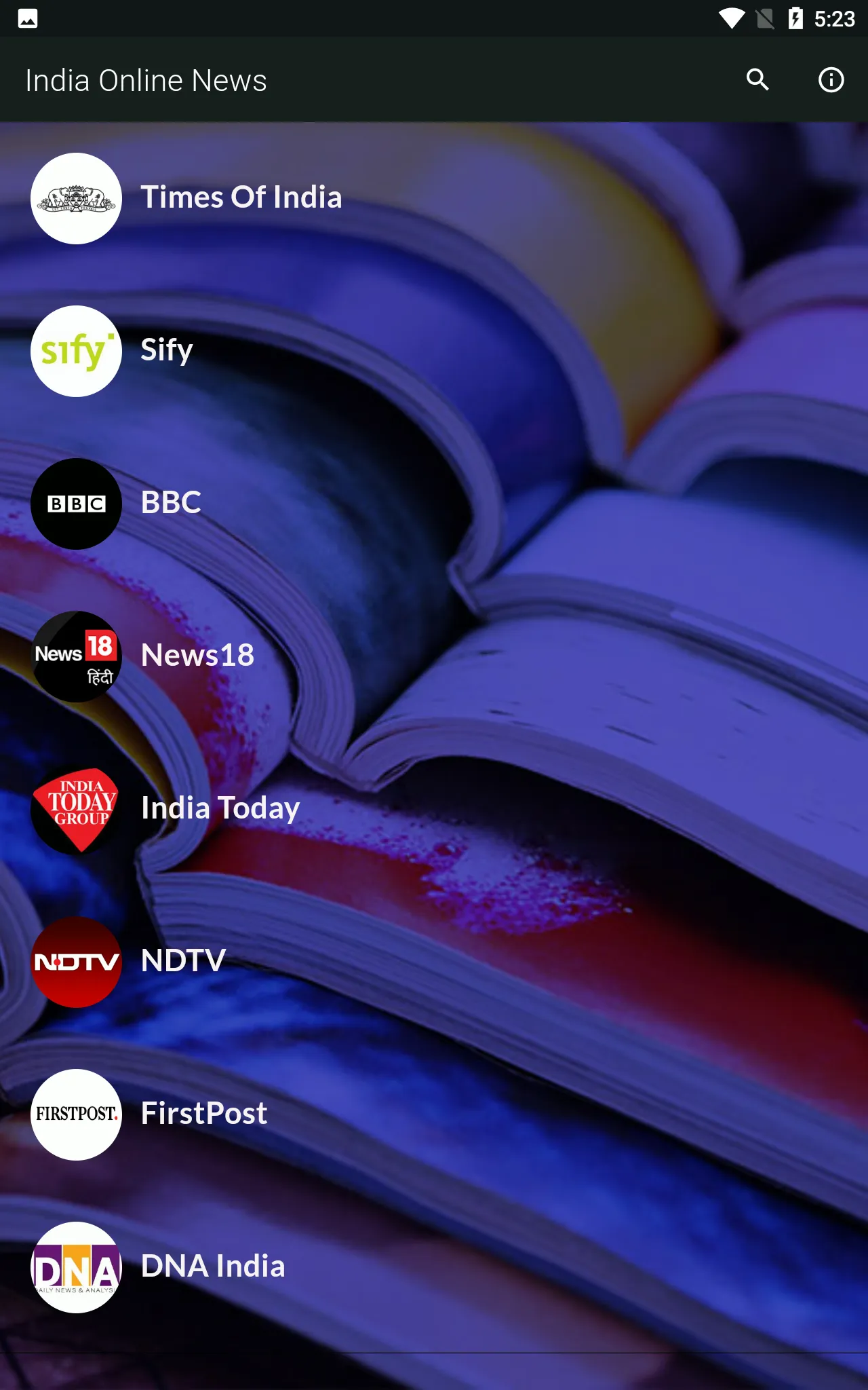 India Online News RSS Feeds | Indus Appstore | Screenshot